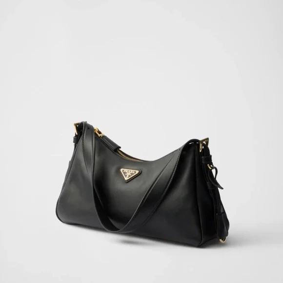 Prada Black and Gold Shoulder Bag - Picture 1 of 6